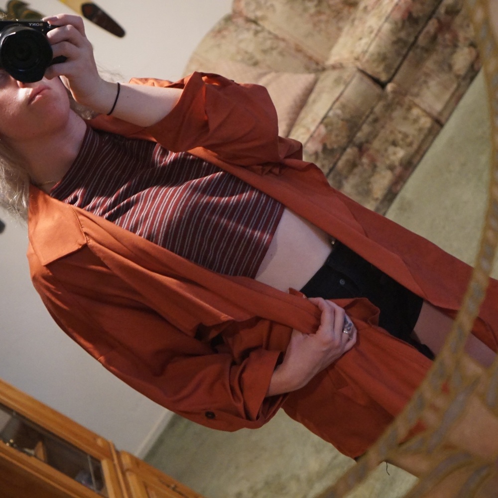 Rust Color Trench From H&M - image 1